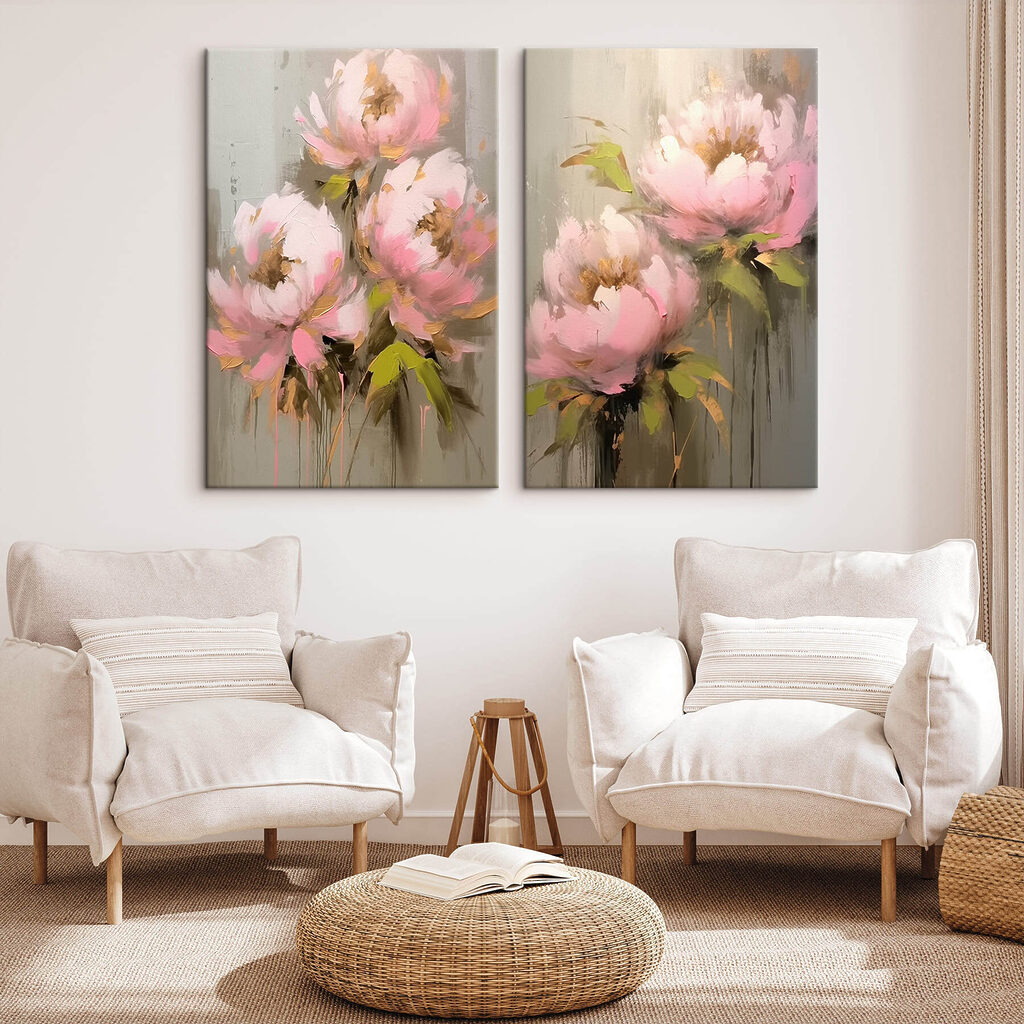 Derroche de flores rosas en un interior