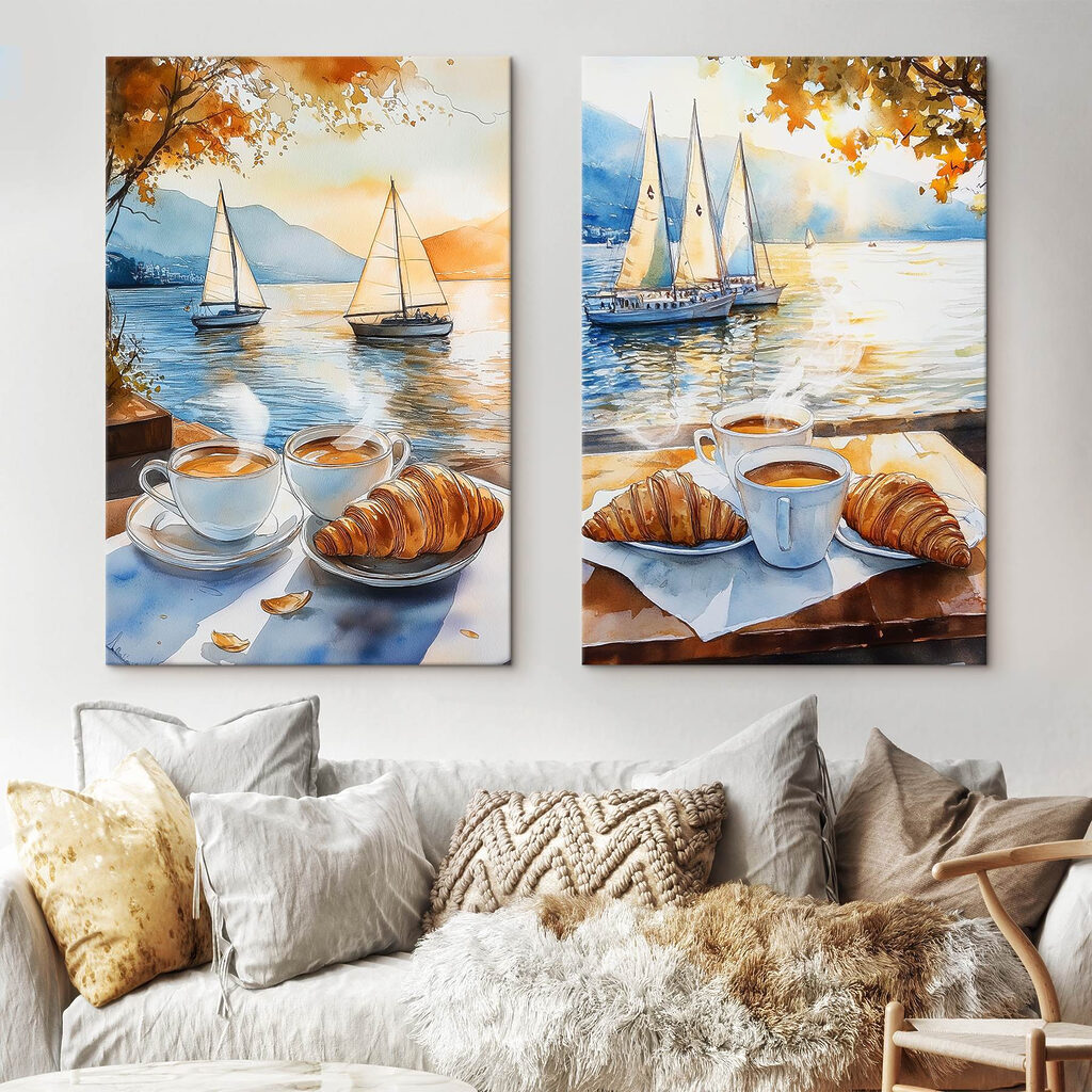 Café junto a veleros — interior 1