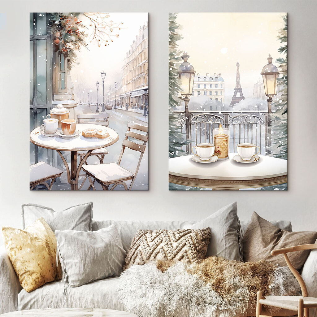 Café en París en un interior