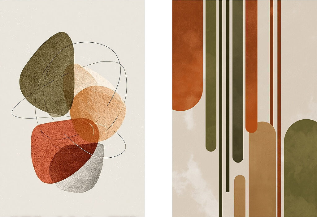 Formas y ritmo — diseño completo