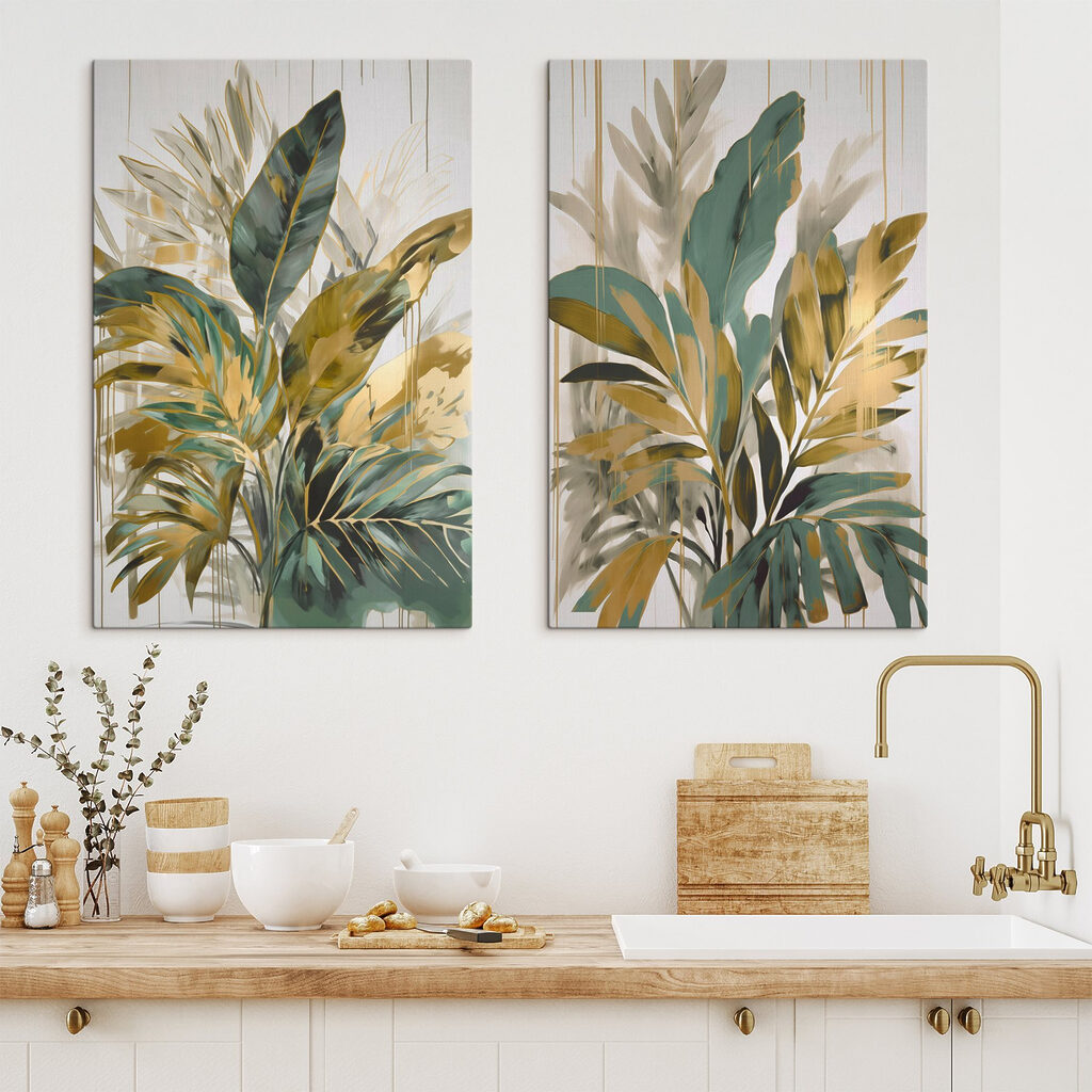 Un dosel tropical en un interior