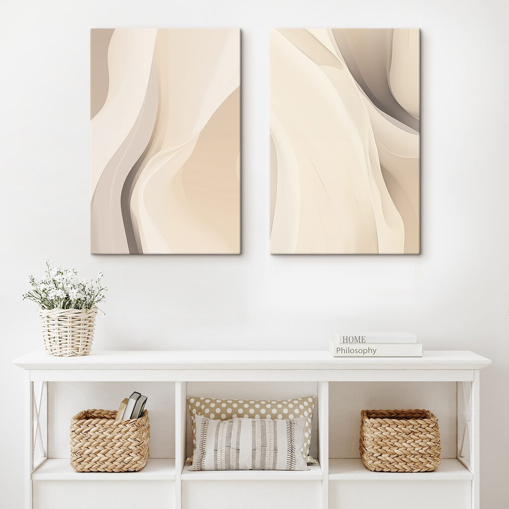 Pliegues suaves en un interior