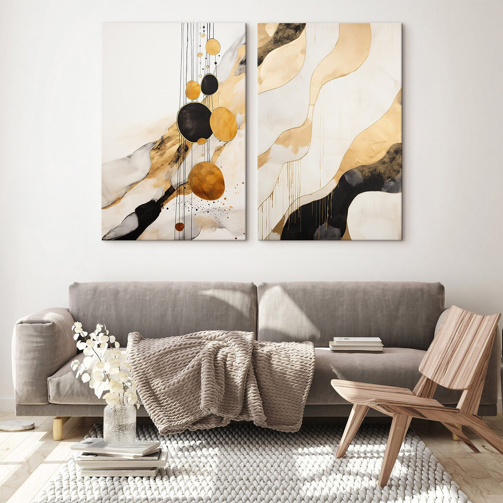 Formas abstractas en un interior