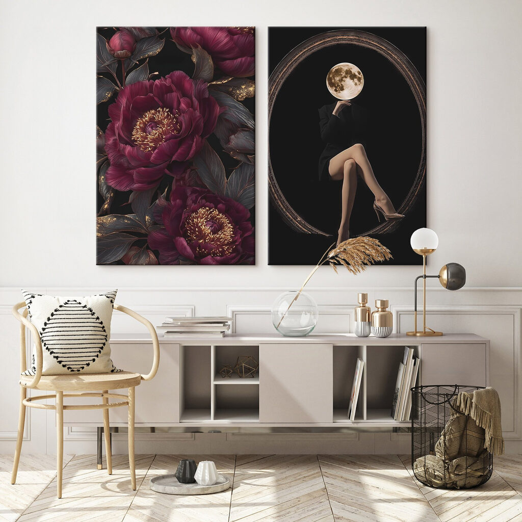 Sueños de luna en un interior