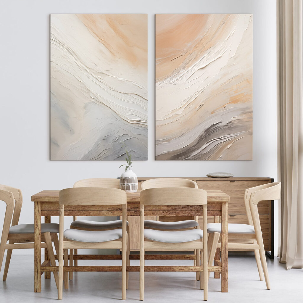 Ondas de textura suave en un interior