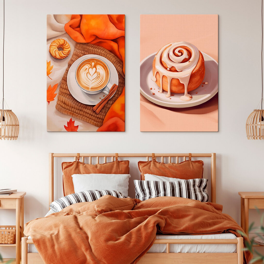 Café y canela en un interior