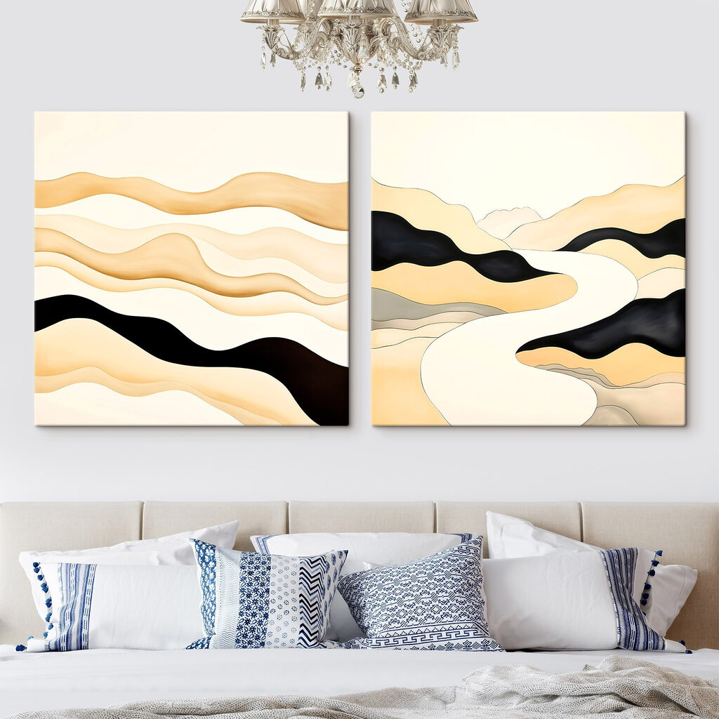 Dunas abstractas en un interior