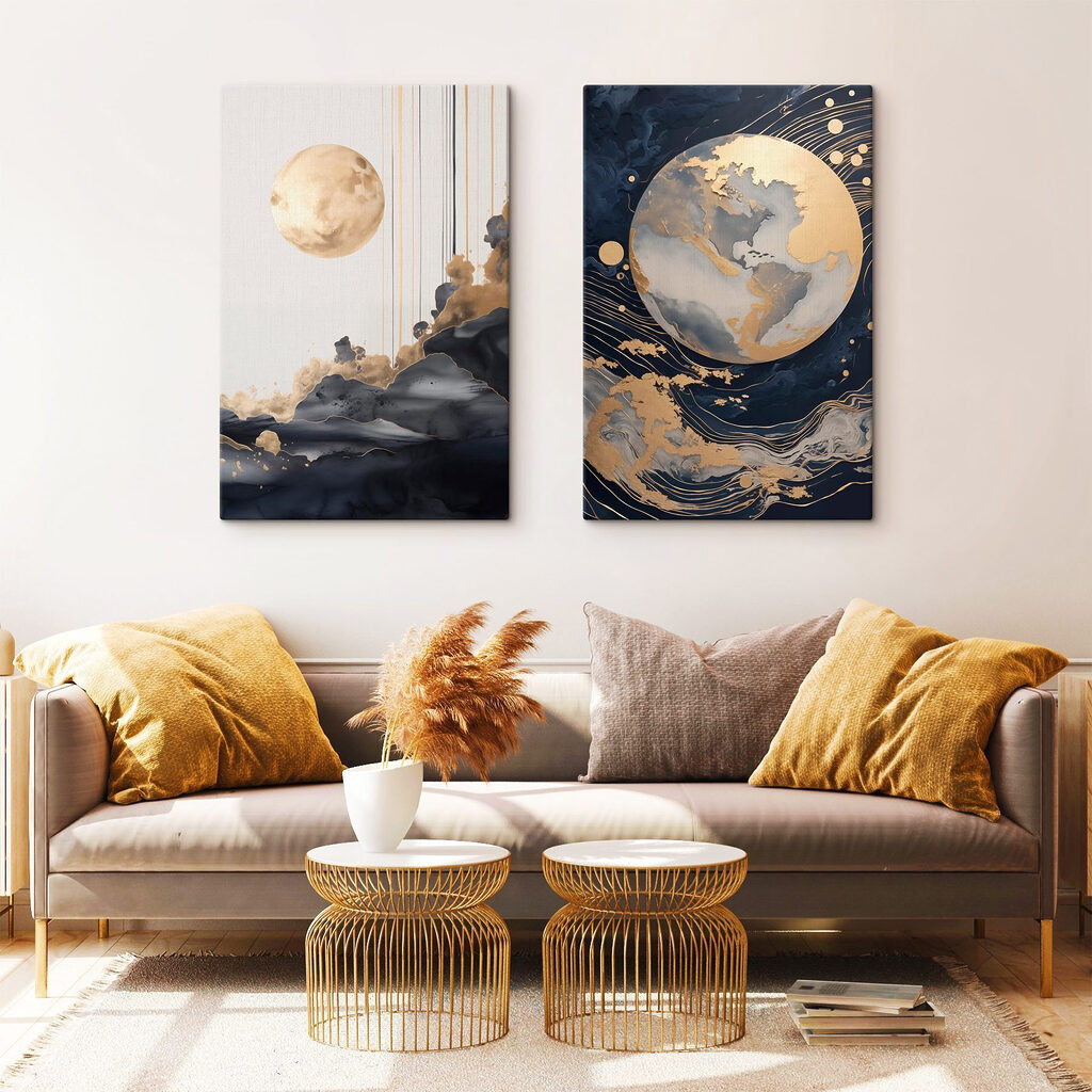 La luna en un interior