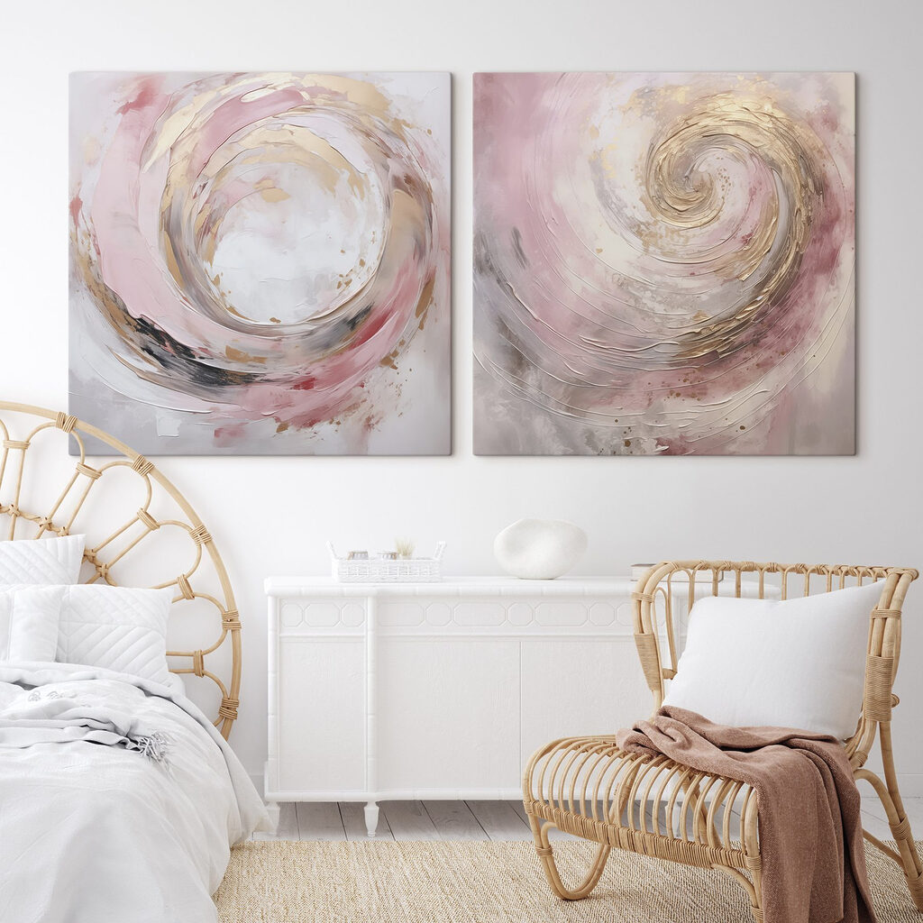 Espiral suave en un interior