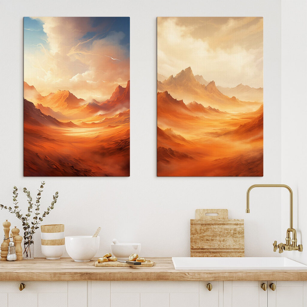 Dunas del desierto en un interior