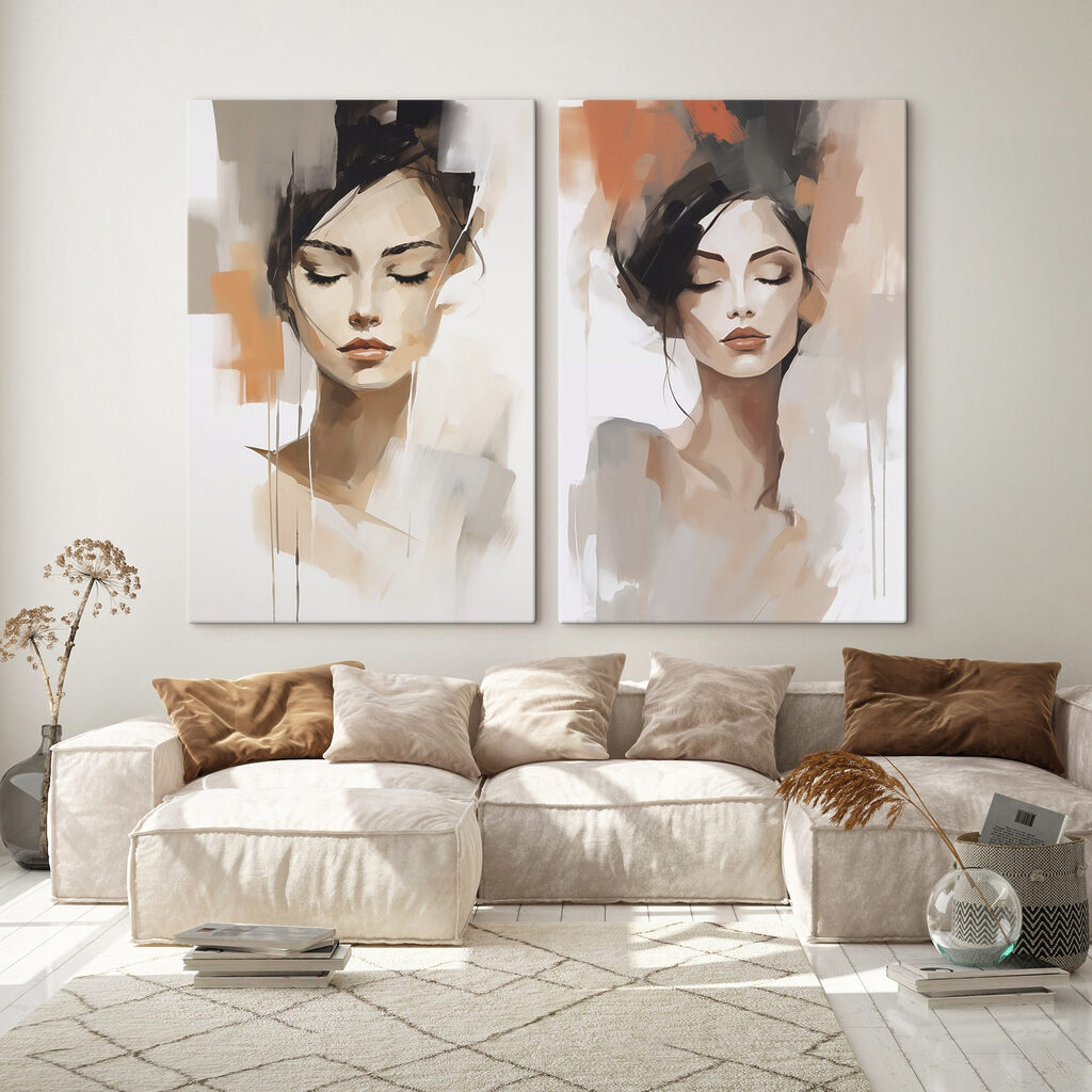 Dos mujeres en un interior
