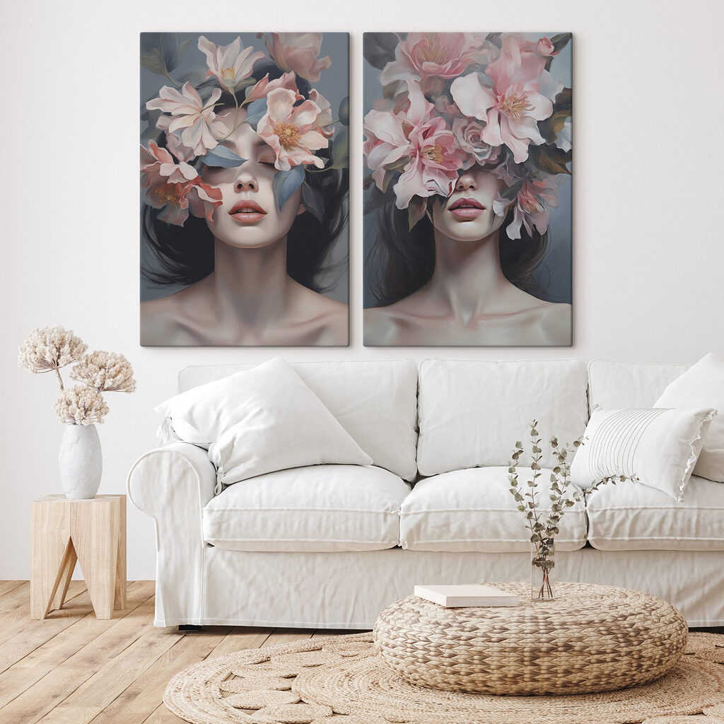 Rostro cubierto de flores — interior 1