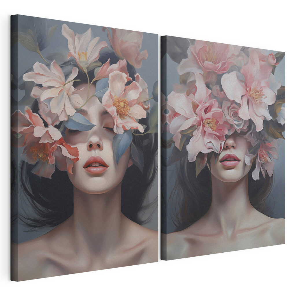 Rostro cubierto de flores — vista del producto