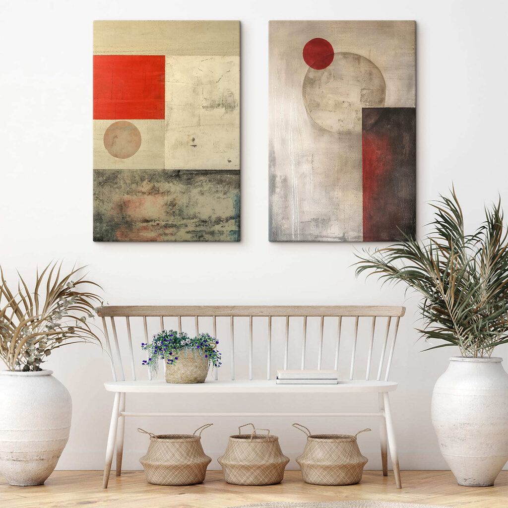 Rojo en equilibrio en un interior