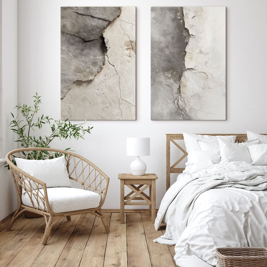 Grietas en gris en un interior