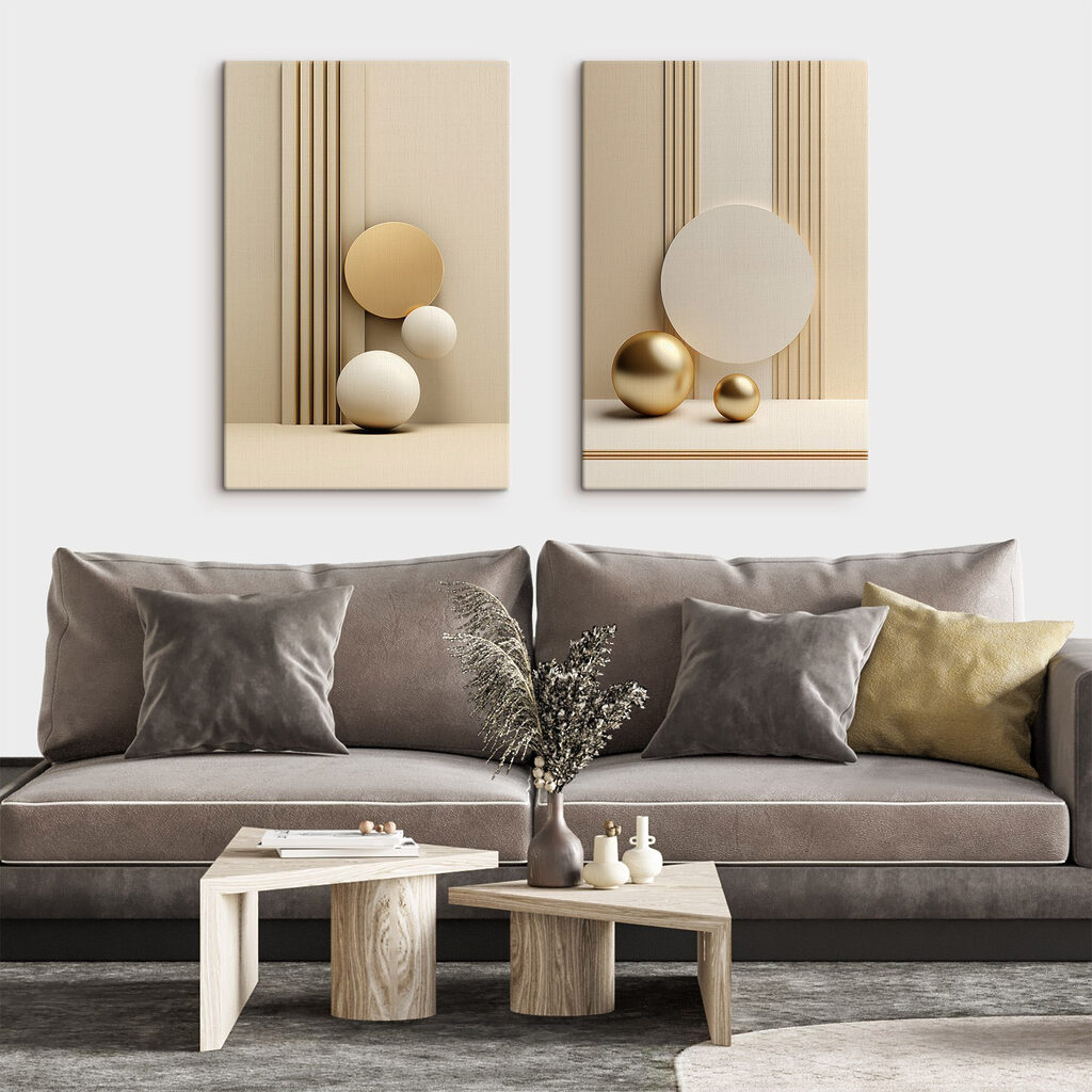Bolas en equilibrio en un interior