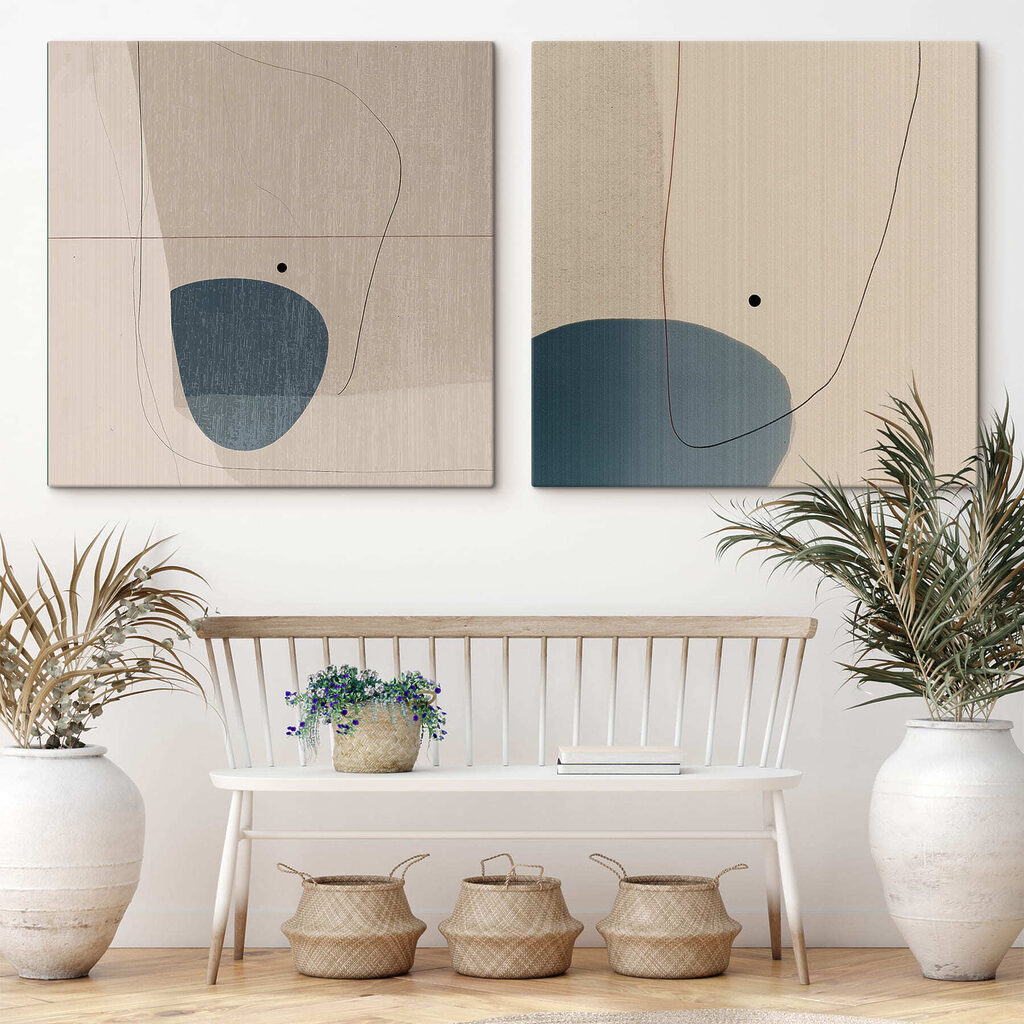 Formas minimalistas en un interior