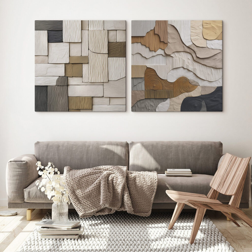 Relieve en capas en un interior