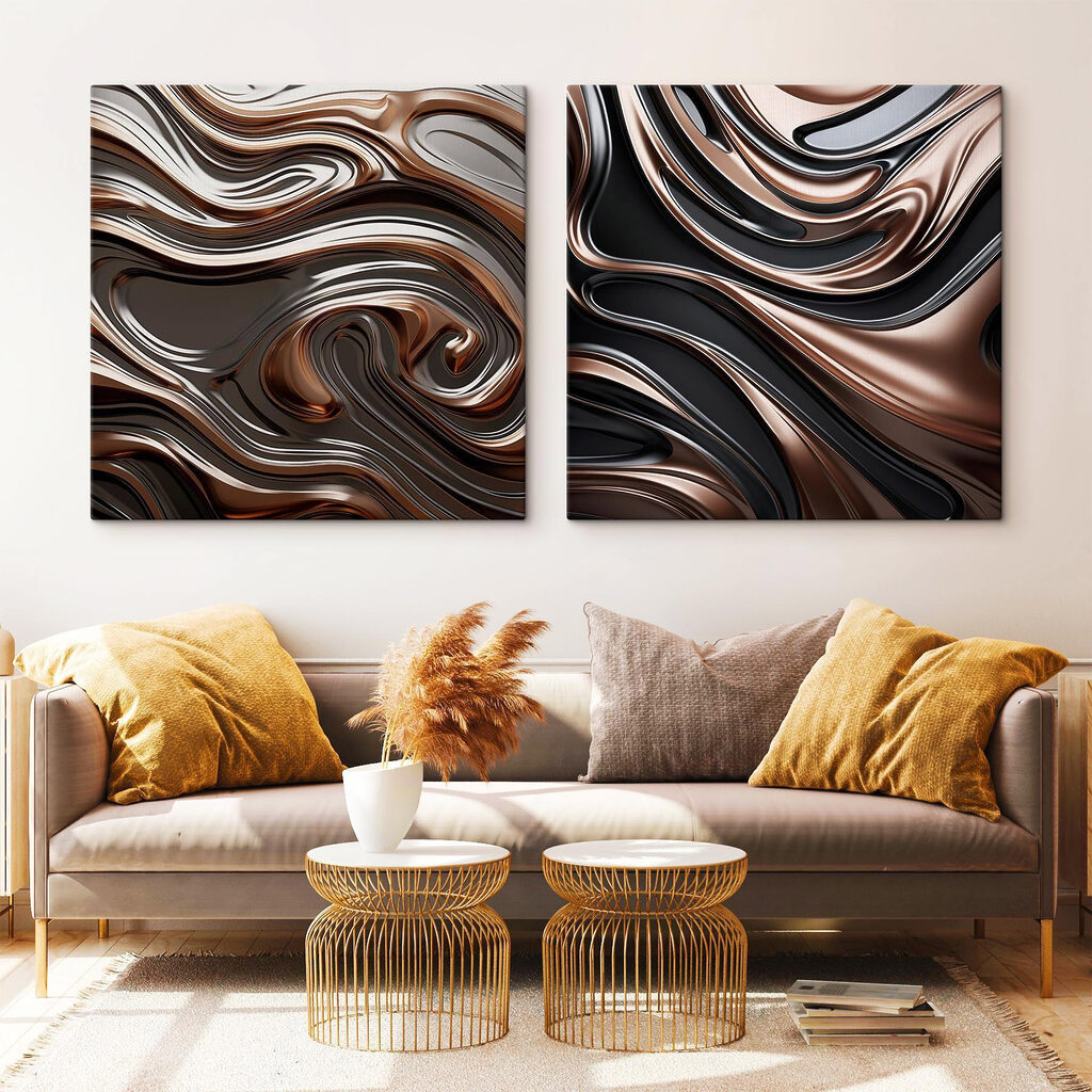 Ondas brillantes en un interior
