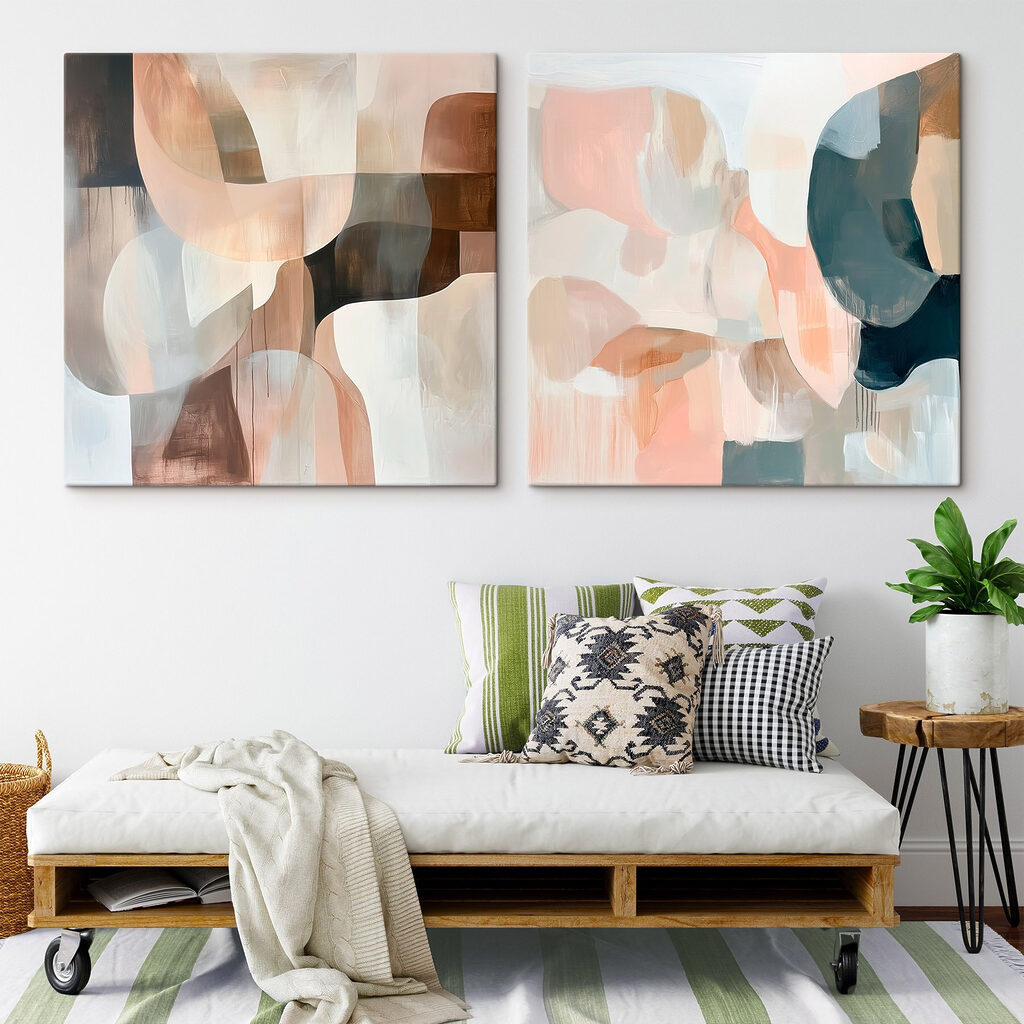 Suaves capas superpuestas en un interior