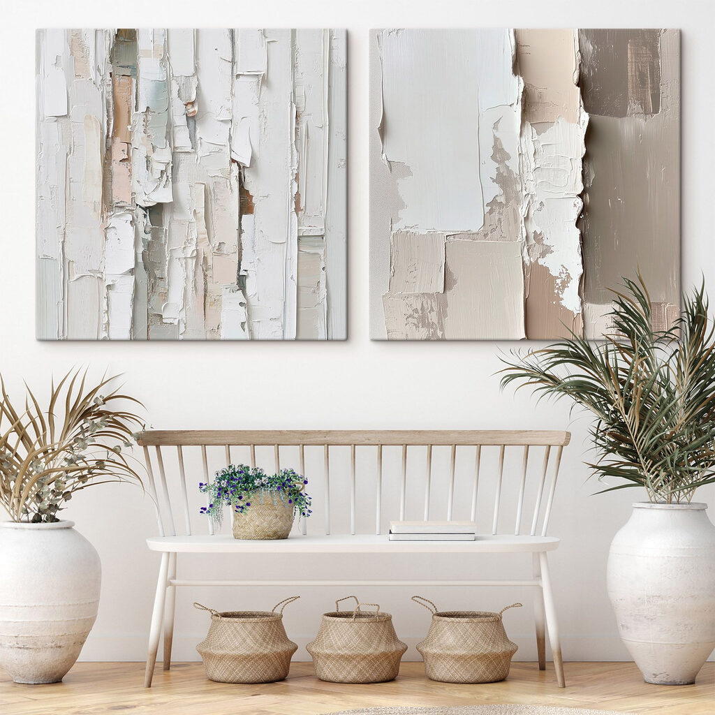 Pintura que deja huella en un interior