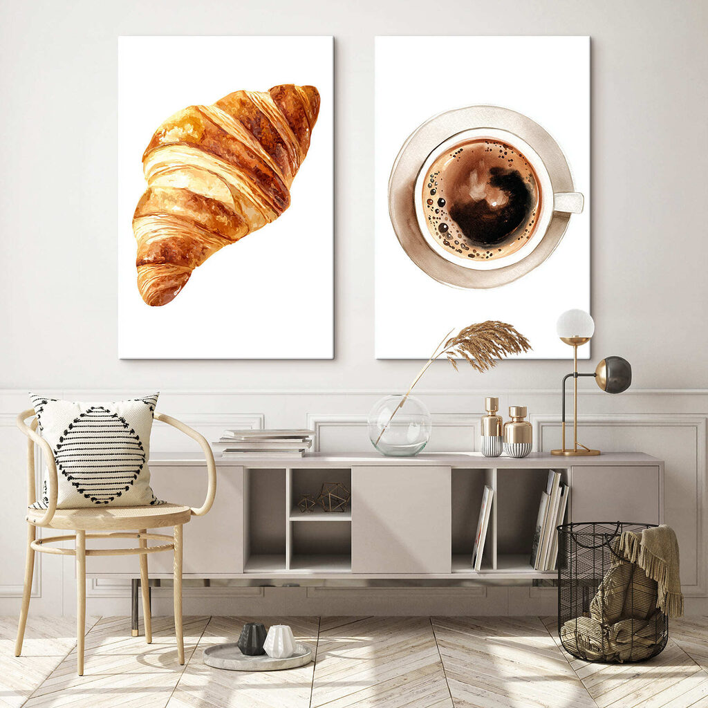 Desayuno sencillo en un interior