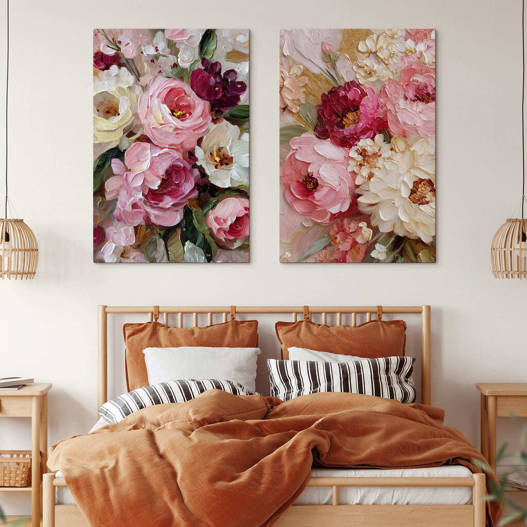 Abundancia de flores en un interior