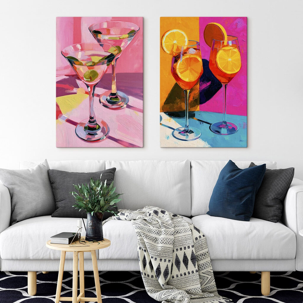 Hora del aperitivo en un interior