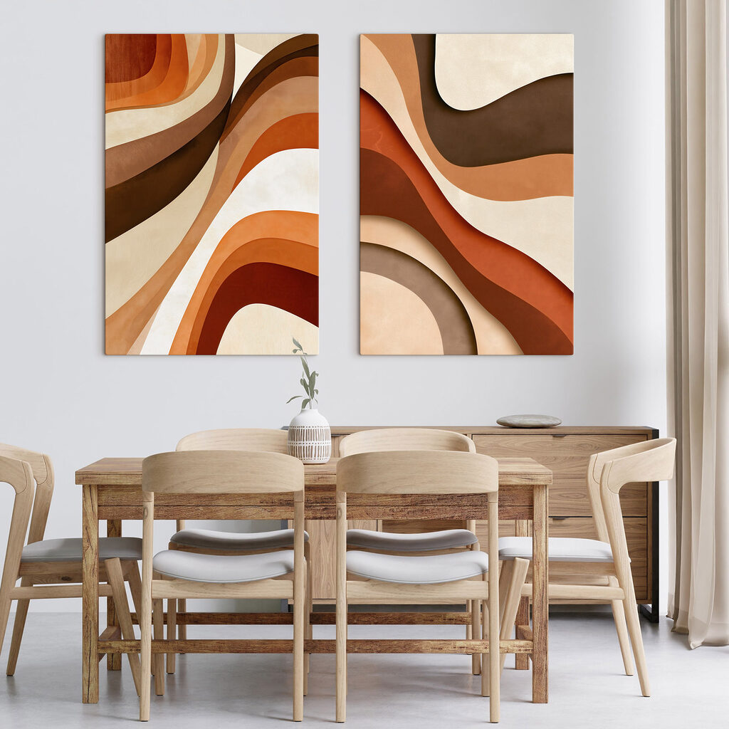 Curva en terracota en un interior