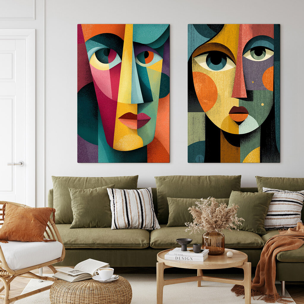 Rostros de colores vivos — interior 1