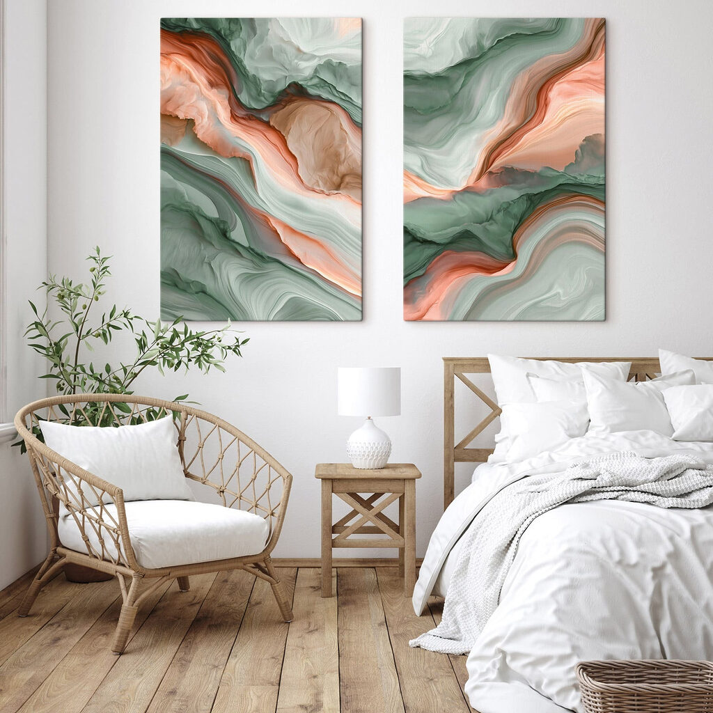 Olas verdes y coral — interior 2