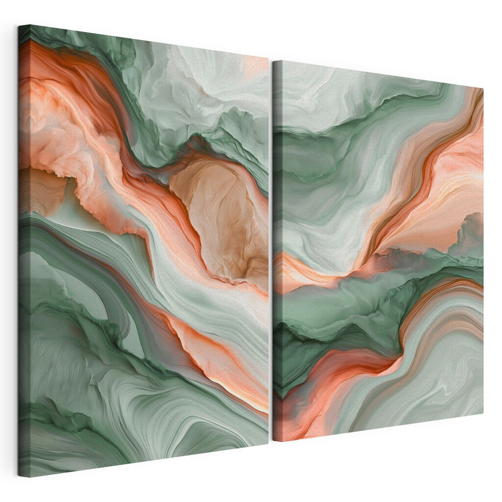 Olas verdes y coral — vista del producto