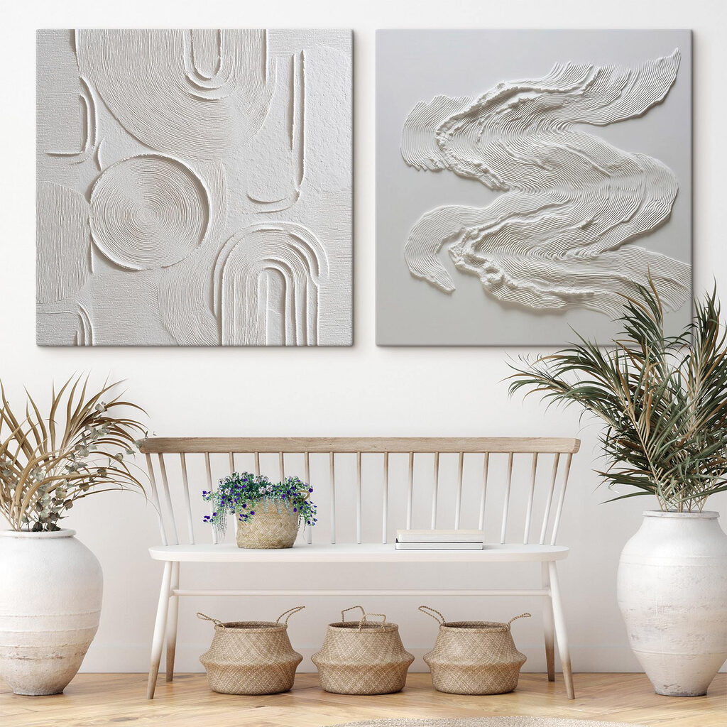 Arcos y trazos blancos — interior 2