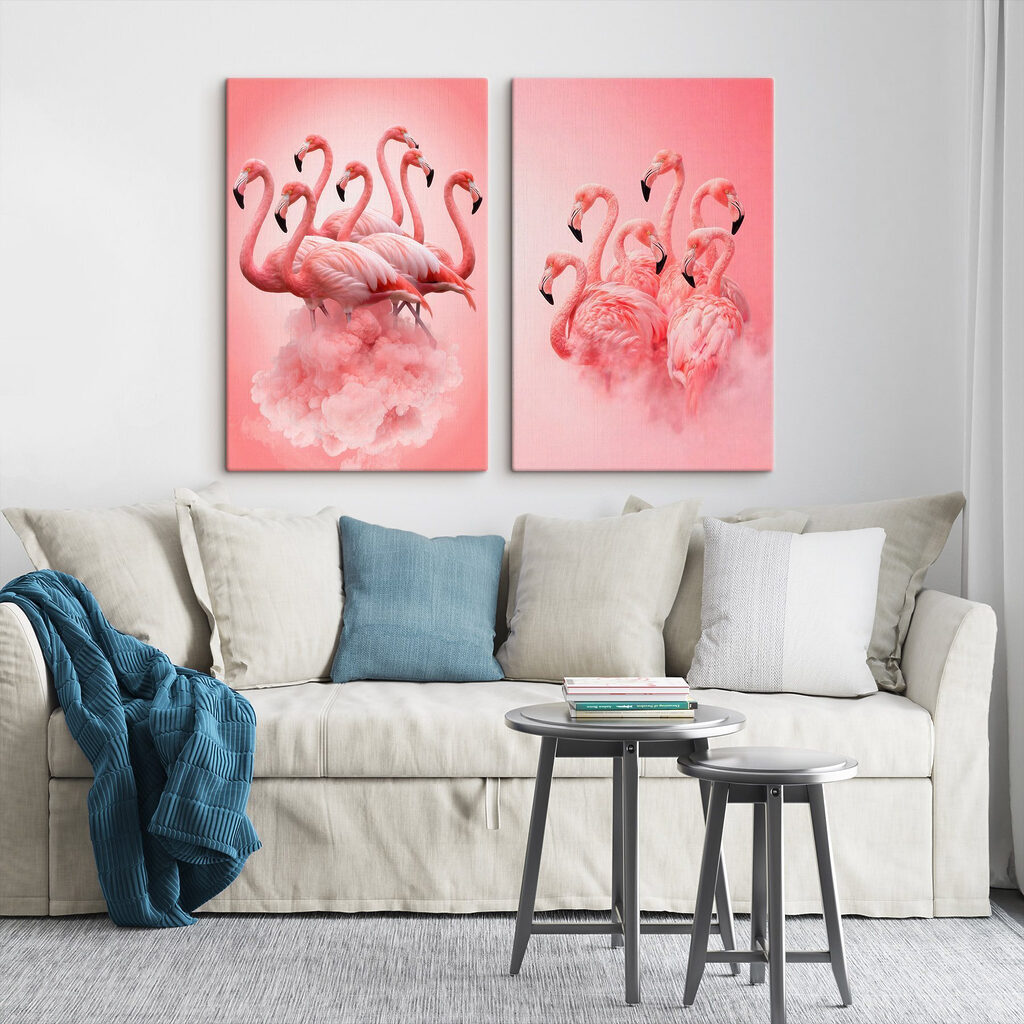 Flamencos entre nubes — interior 2