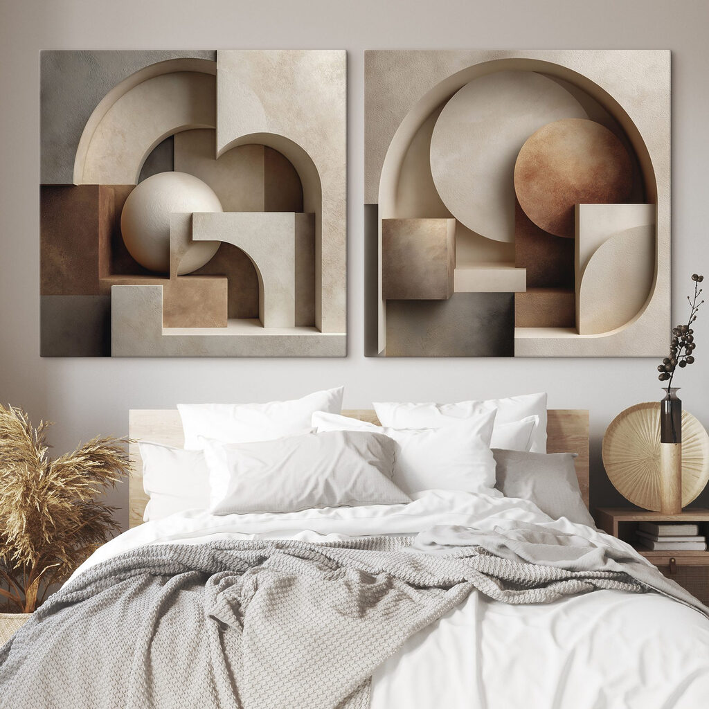 Círculos, arcos y planos en un interior