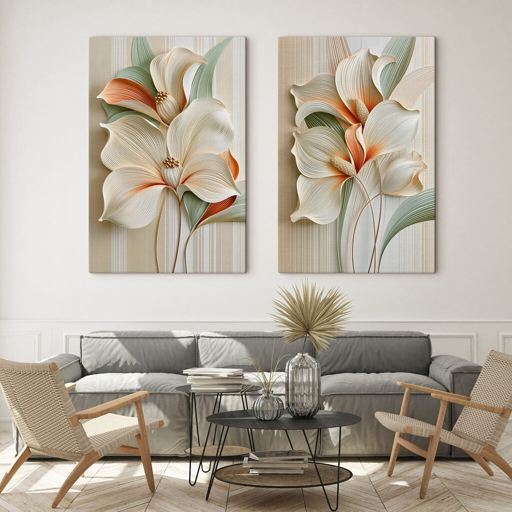 Flores blancas con nervios — interior 2