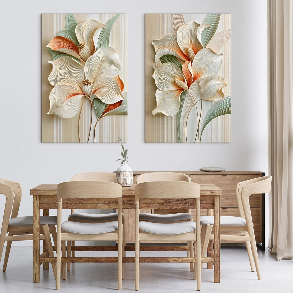 Flores blancas con nervios — interior 1