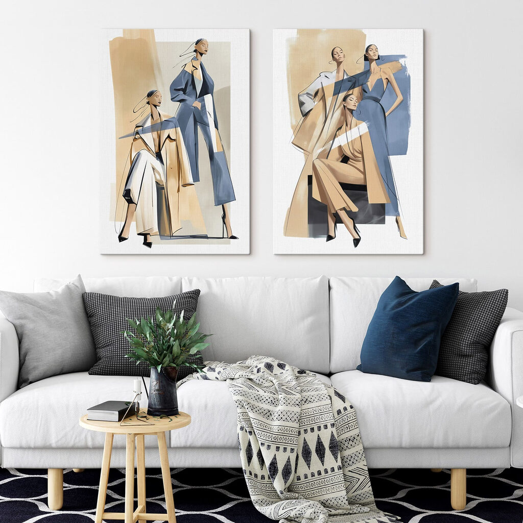 Mujeres en boceto — interior 2
