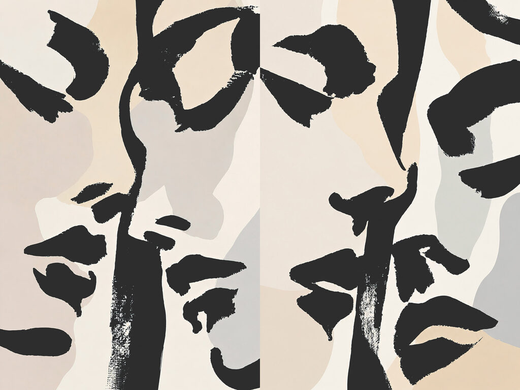 Trazos de tinta abstractos — diseño completo