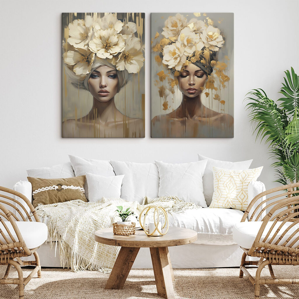 Mujeres con coronas florales — interior 2