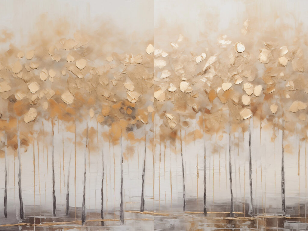 Árboles de otoño — diseño completo