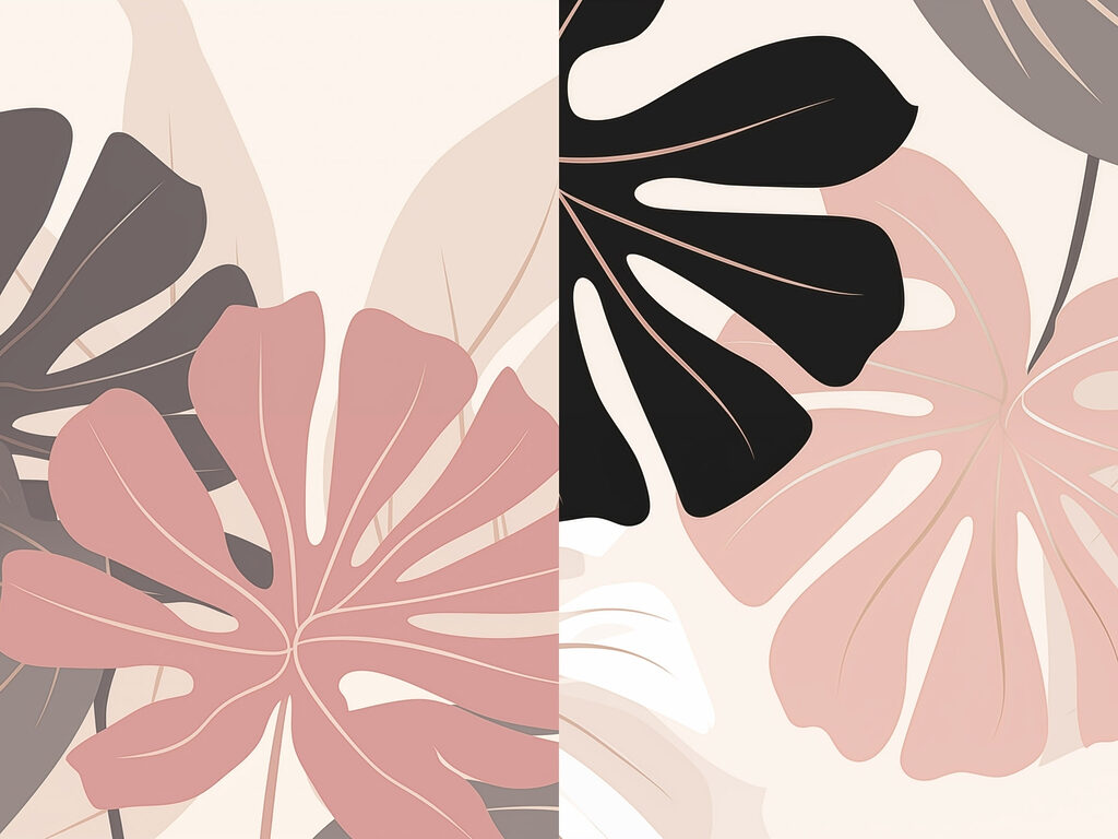 Hojas elegantes — diseño completo