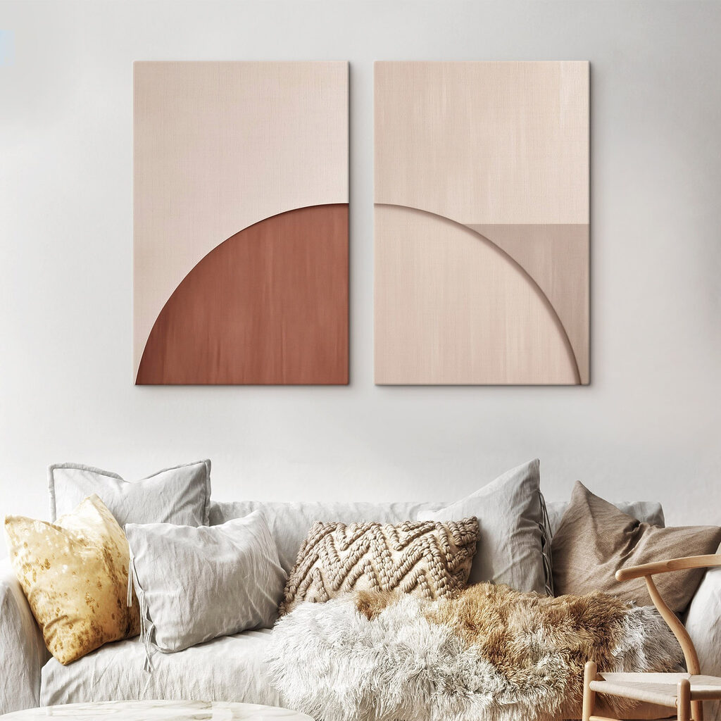 Arcos abstractos en un interior