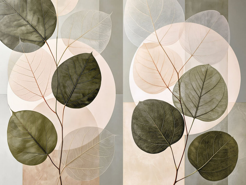 Ramas con hojas verdes — diseño completo