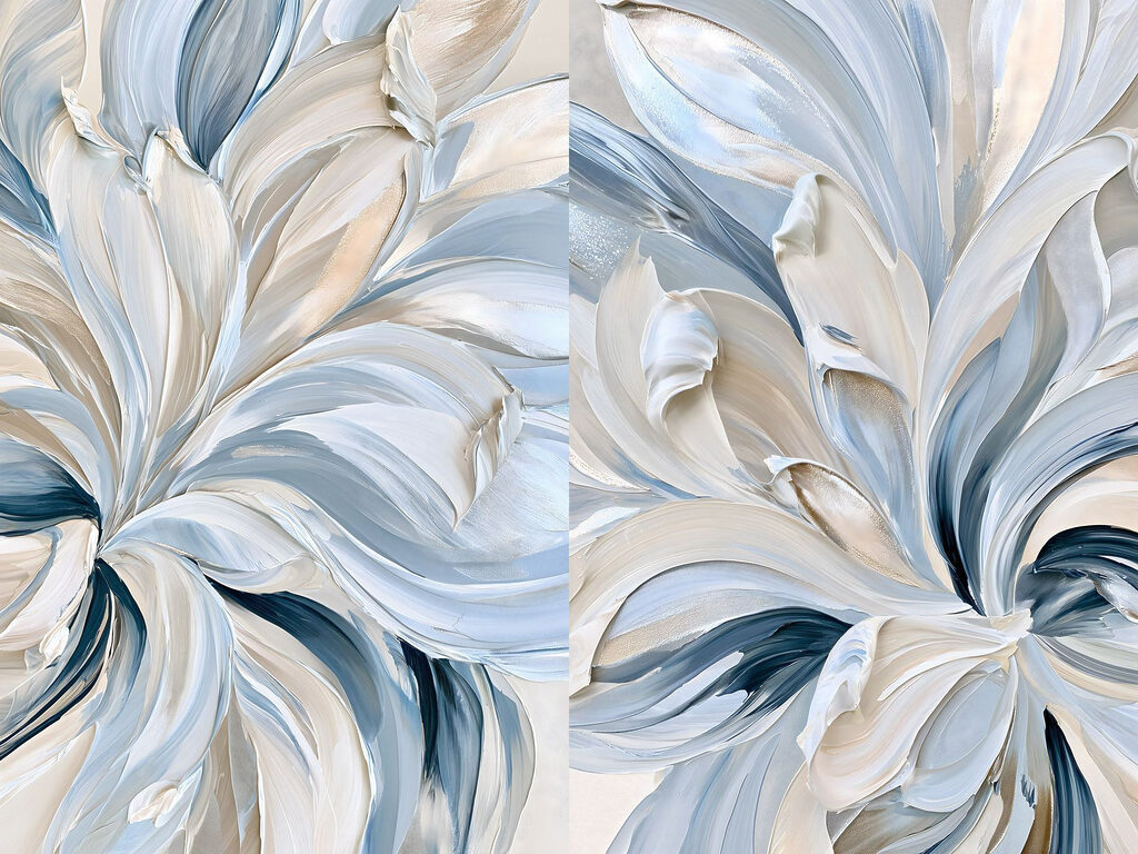 Remolinos azules — diseño completo