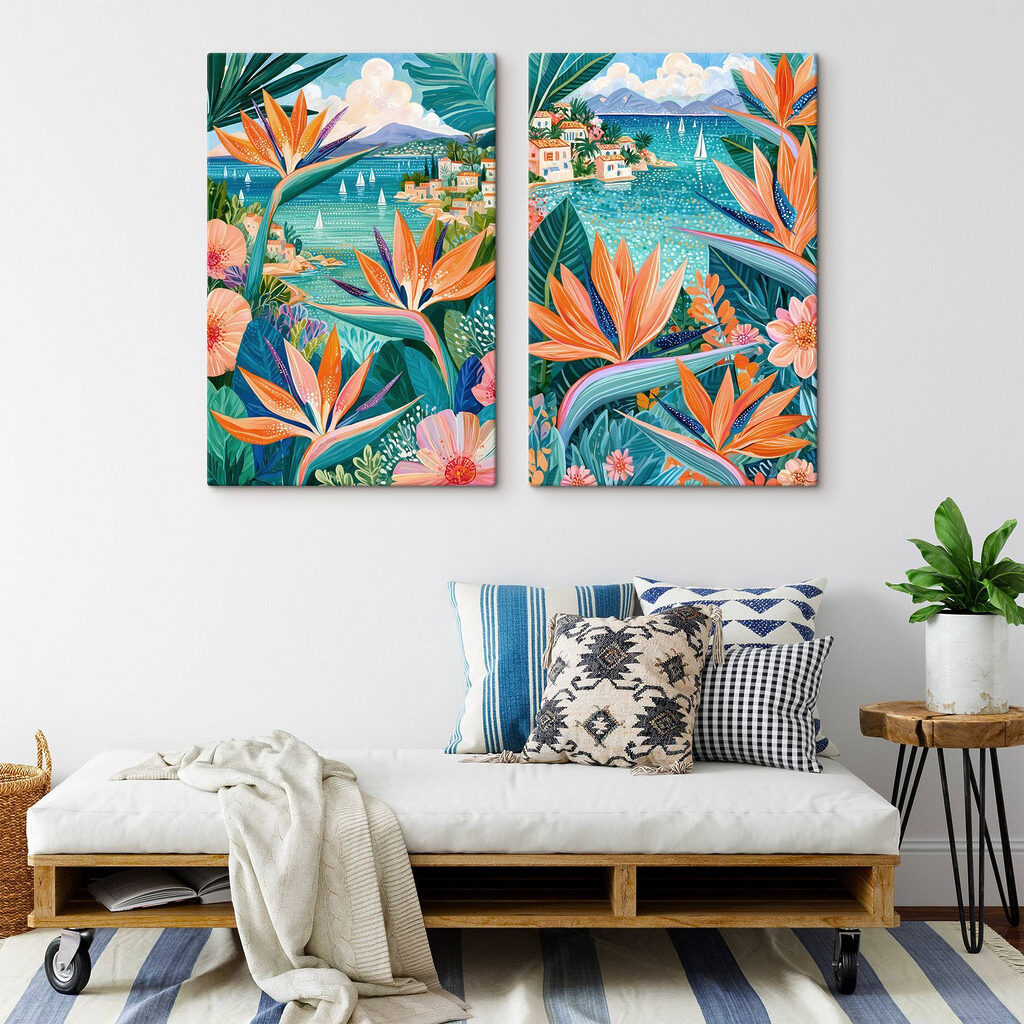 Costa con flores tropicales — interior 1
