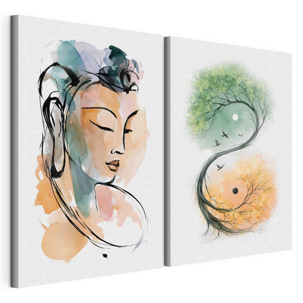 Mujer y árbol — vista del producto