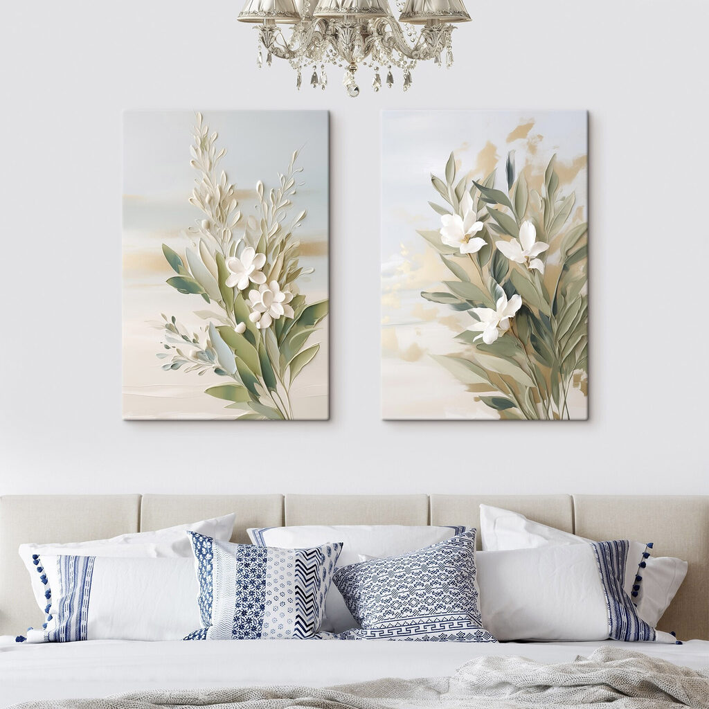 Flores blancas en verde — interior 2