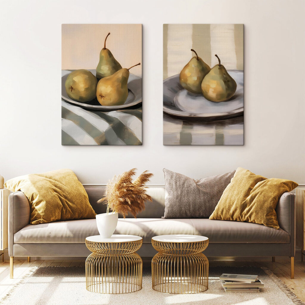 Peras sobre un plato — interior 2