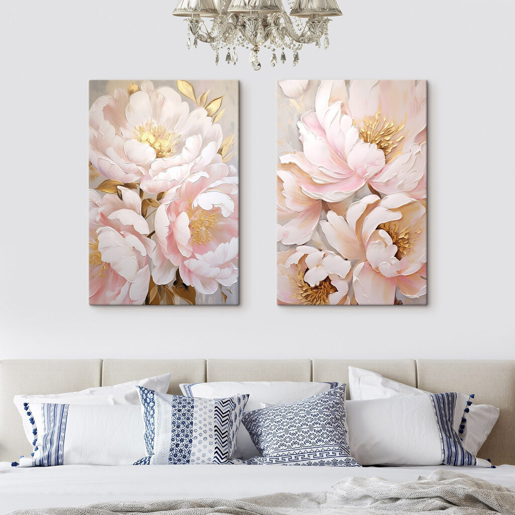 Flores en nubes rosas — interior 2